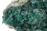 Green, Fluorescent, Cubic Fluorite Crystals - Madagascar #220717-3